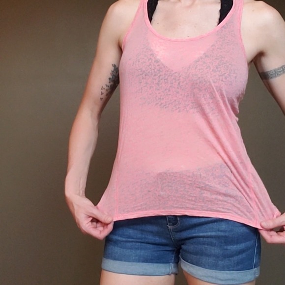 Distressed Lightweight Racerback Shirt - Picture 2 of 7